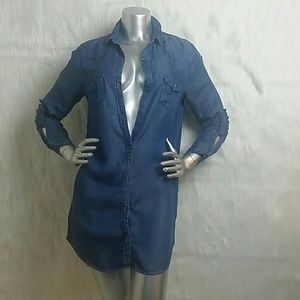 Haute Monde Denim blouse/mini dress